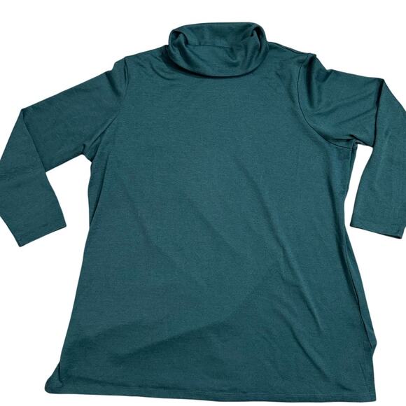 D & Co. Green Turtle Neck Sweater Size 2X - Picture 3 of 5